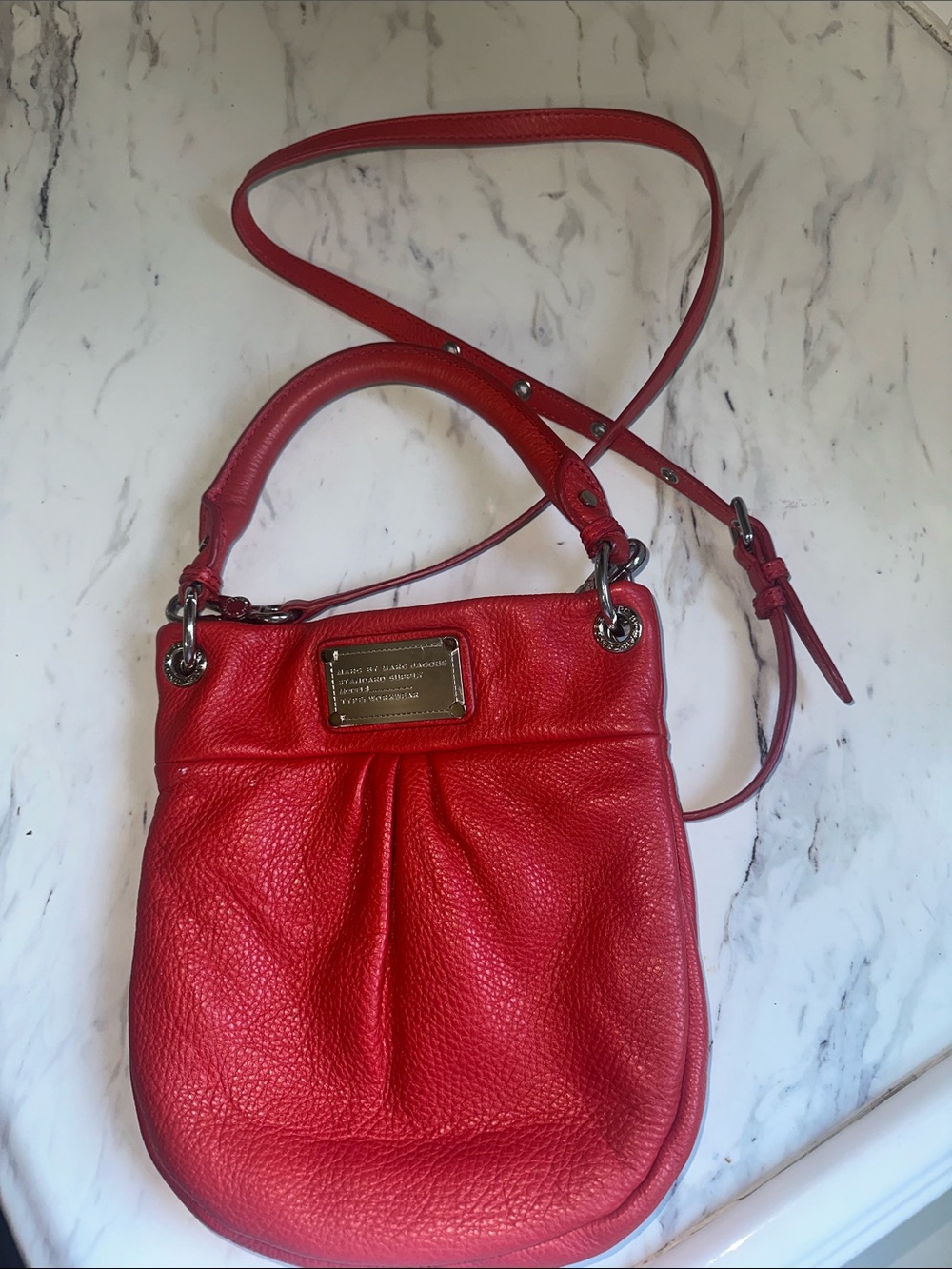 Marc by Marc Jacobs Red Leather Crossbody  Bag - Picture 11 of 11